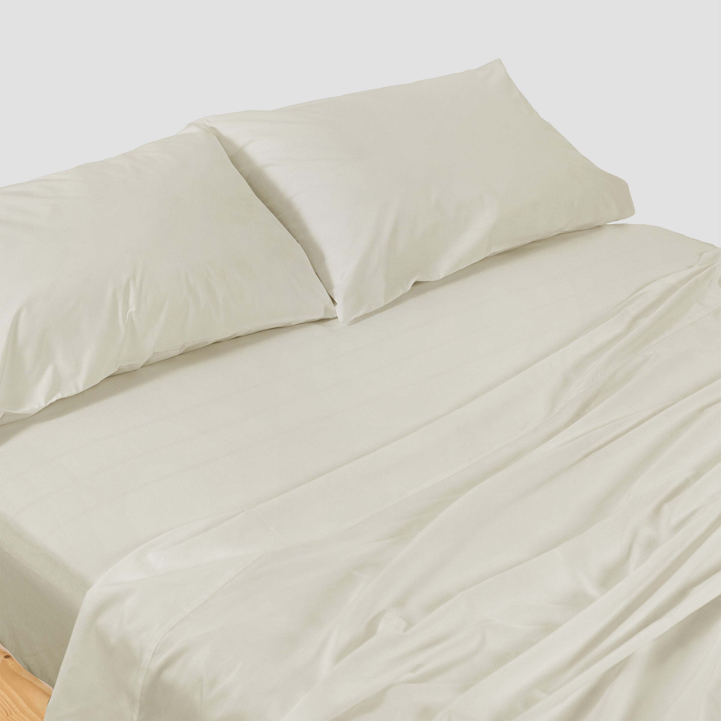 Crisp Oat Flat Sheet Set
