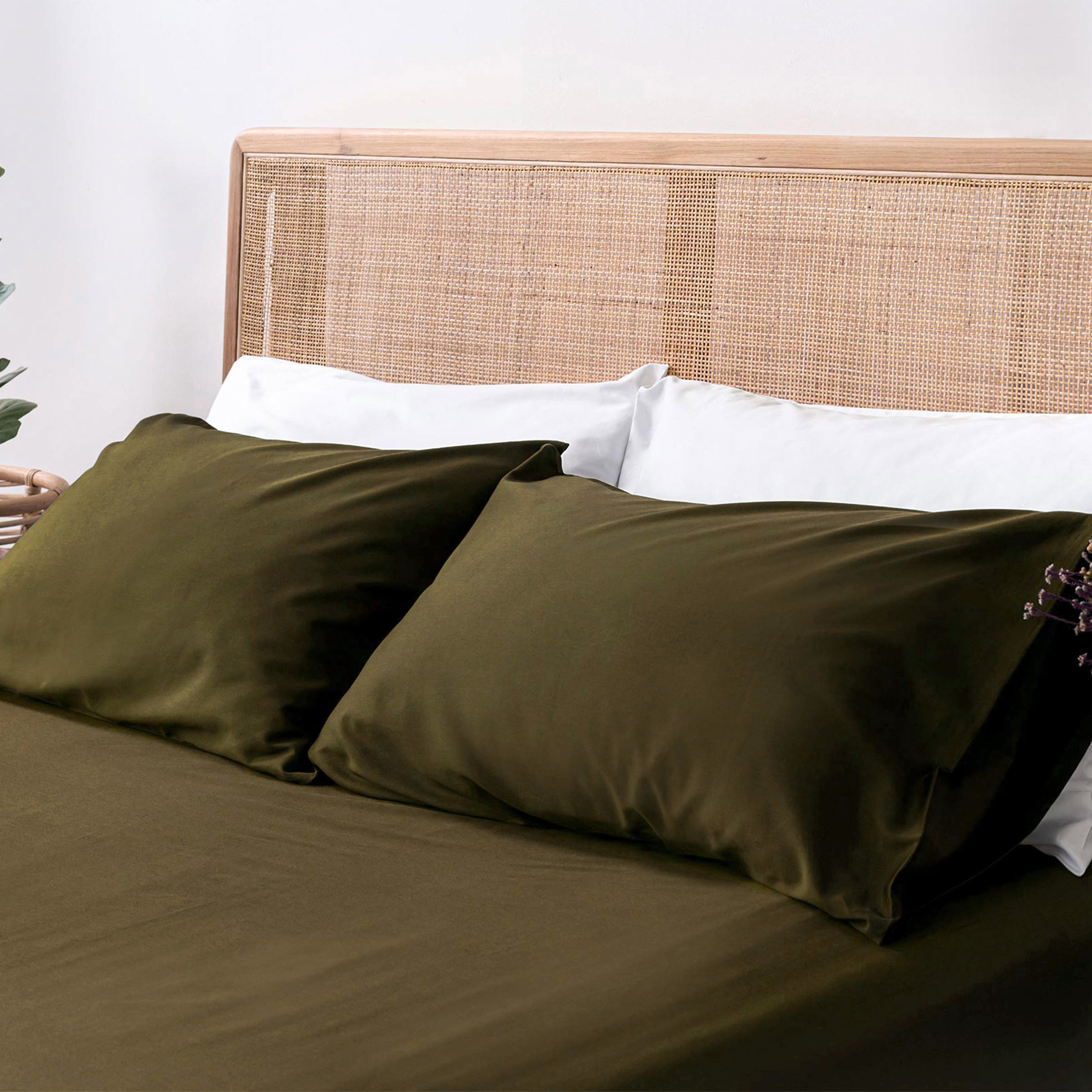 Classic Moss Pillow Case Pair