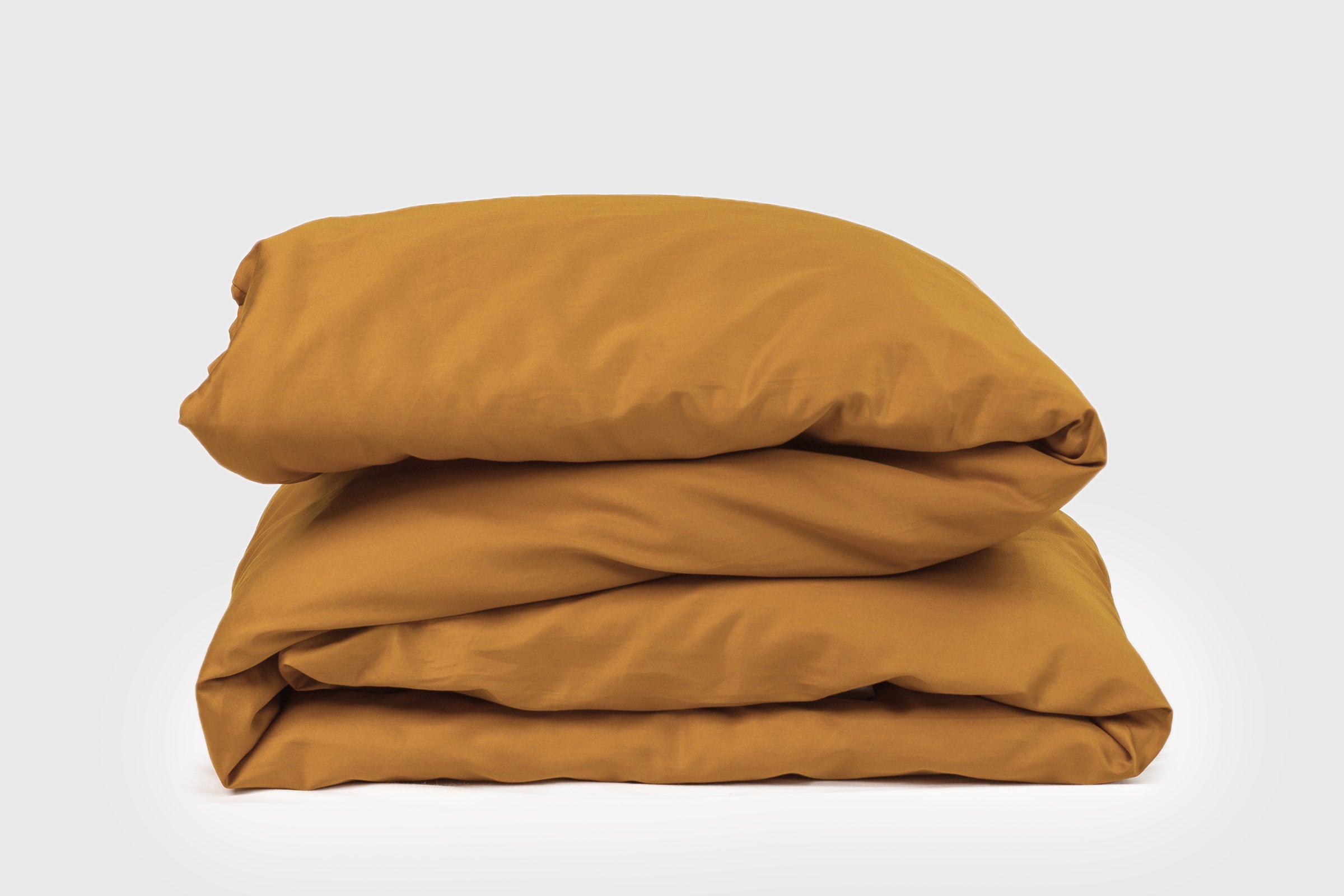 ชุดผ้านวมแบบผ้าฝ้ายทอละเอียดสีเหลืองมัสตาร์ด