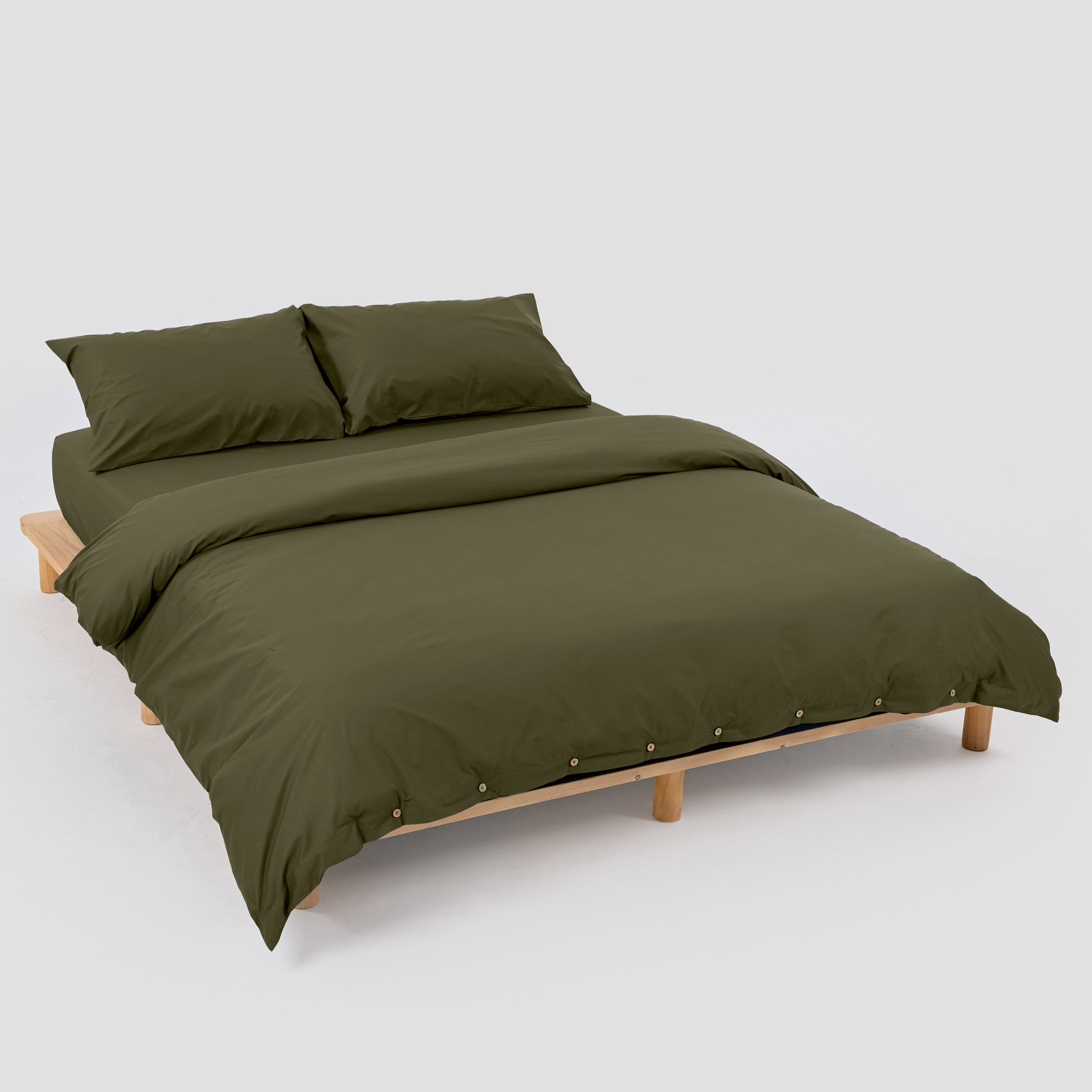 crisp-olive-green-duvet-cover-fitted-sheet-pillowcase-pair-by-sojao