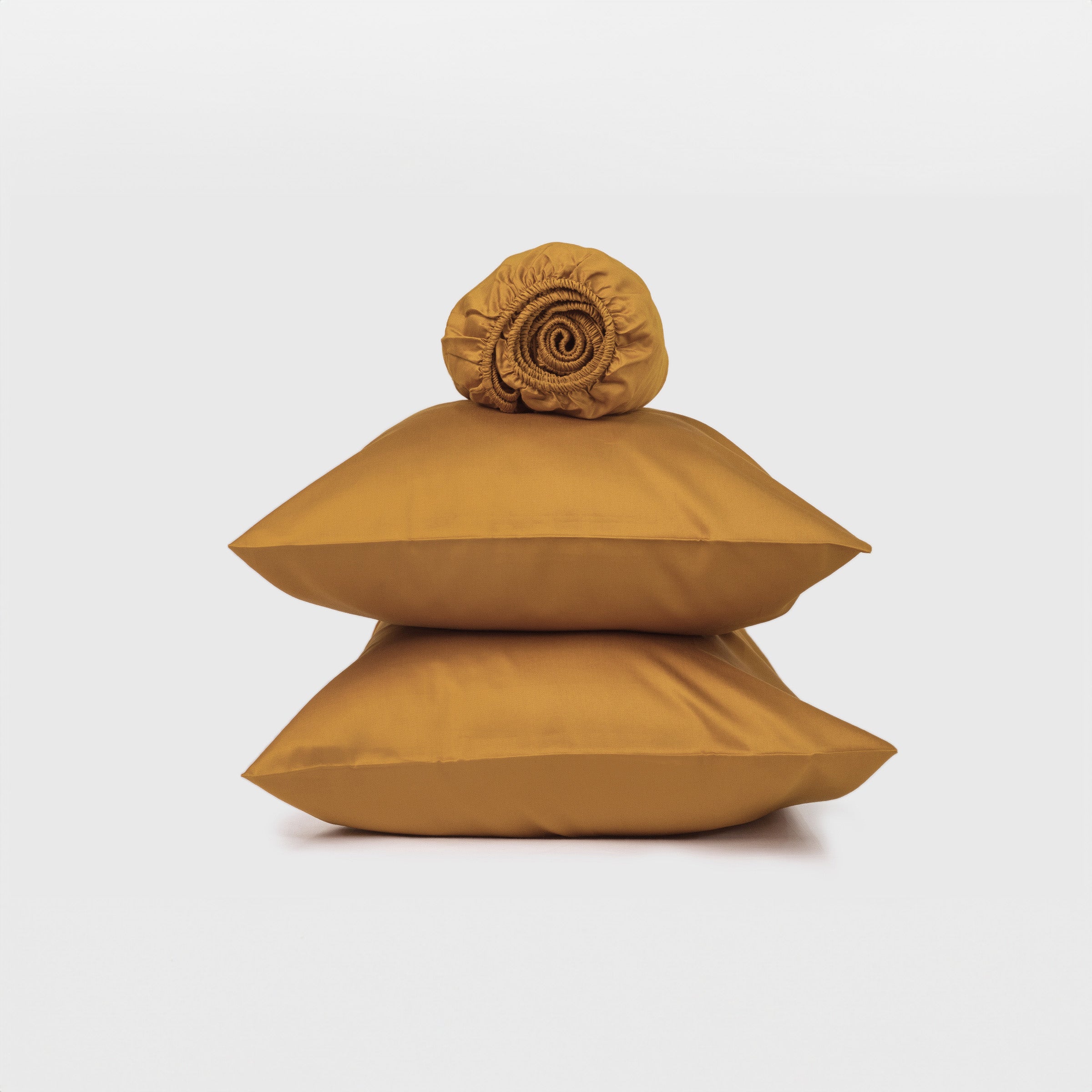 crisp-mustard-sheet-set-with-fitted-sheet-pillowcase-pair-by-sojao